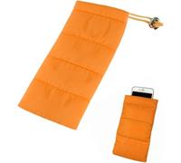 JGD-Étui de protection thermique universel en duvet pour téléphone portable, compatible iPhone Housse Universelle Smartphone - Pochette de Protection pour téléphone Portable(orange)