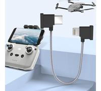 Jgd-Ev-Hdk096-Eu Tk-Hdk096 Câble De Téléphone Usb C Vers Ios, Adaptateur Drone, Télécommande 15 Cm Pour Lightning Type-C, Angle Taille Droite Dji Mavic Air 2 Et Appareil Iphone.