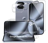 JGD-Film de protection d'écran pour Google Pixel 10 Pro Fold, 1 film de protection externe pour TPU souple + 3 films de protection intérieurs en TPU souple + 1 protection d'appareil photo