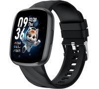 JGD-Fitness Tracker Montre Enfant Connectée ou Non Connectée, Montre Intelligente avec 100+ Modes de Sport, Podomètre, Moniteur de Sommeil, 1.75"" Smartwatch, Cadeau Ado Garçon Fille 5-16 Ans Noir