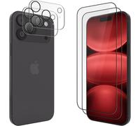 JGD-Folie de protection pour iPhone 17 Pro,Folie de protection d'écran complète avec dureté 9H, résistant aux chocs, aux rayures, résistant aux empreintes digitales et sans bulles,HD clair,2 piè