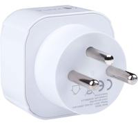 JGD-Israël Adaptateur Fiche de voyage Type H vers l'Europe européenne Prise européenne Type C E F pour l'Espagne ES France FR Italie IT Allemagne DE Portugal Danemark Grèce Turquie Universal 3 broche