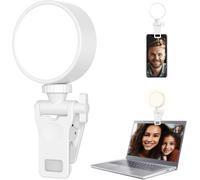 JGD-Lampe à selfie à clipser Blanc 6,9 cm