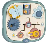 JGD-Little Tablette d'activités - Premier Âge - Labyrinthe, Porte à Verrou, Engrenages - Pratique et transportable - A Partir de 12 Mois - Fabrication Française