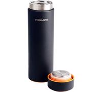 Jgd-On-The-Go, Gourde Isotherme 0,5 L, Gourde Anti-Fuite Et Sans Bpa Pour Boissons Chaudes Et Froides, Design Compact Pour Le Jardin Et L'extérieur, Hauteur 22cm, Acier Inoxydable, Noir, 1078699