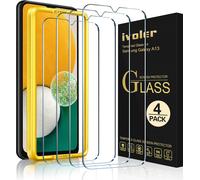 JGD-Pack de 4 Verre Trempé pour Samsung Galaxy A13 5G / A04S Installation en 30 Secondes, avec Kit Installation Offert, Film de Protection d¿écran - Anti Rayures - sans Bulles - Dureté 9H Glass