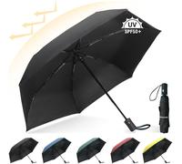 Jgd-Parapluie Pliant Compact Automatique - Portables Parapluies De Voyage Protection Uv Léger Envergure De 98cm 6 Sections 210t Tissu Upf50+ Pour Hommes Et Femmes