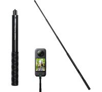 JGD-Perche à Selfie Invisible Compatible avec Insta-360 One R, One X, One, GO 2, One X2, Vis 1/4 Pouce 28cm-113.5cm Longueur Réglable