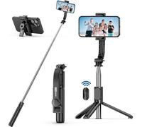 JGD-Perche Selfie, 3 en 1 Perché à Selfie Bâton Selfie Extensible Monopode Réglable avec Télécommande Amovible pour iPhone 14/13/12/11/XR/XS/8/7 Plus, Galaxy, Huawei et Smatphones Android