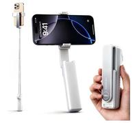 JGD-Perche Selfie compacte et Extensible avec Connexion Bluetooth Rapide, Support Rotatif à 360°, Compatible avec Tous Les Smartphones ¿ idéale pour Voyages, Photos, Vlogs et Live Streaming
