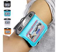 Jgd-Pochette Étanche Clef Etui- Mp3 Sac Étanche - Brassard Sport, Natation, Course, Marche, Surf. Brassard Ajustable Et Lanière De Cou. Pour Bras, Poignet Ou Cheville. Certifié Ipx8.