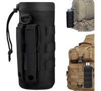 Jgd-Pochette Gourde Cabaia Porte Gourde Ceinture Poche Bouteille Molle Nylon 1000d Réglable Pochette Pour Bouteille D'eau Pour La Randonnée En Plein Air, Le Camping, Le Trekking