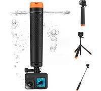 JGD-Poignée Flottante Perche à Selfie Trépied, Monopode Télescopique Étanchepour GoPro Hero 13/12/11/10/9, DJI Osmo Action 5 Pro/4, Insta360 Ace Pro, AKASO EK7000/V50X et Autres Caméra d'action