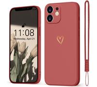 JGD-pour Coque iPhone 12 Mini, Coque de protection en silicone souple, Motif c?ur amoureux, Coque pour filles, Fine, Anti-chocs, Anti-rayures, Coque de protection amoureuse mignonne pour iPhone