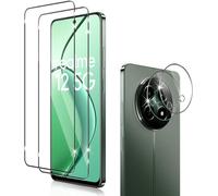 JGD-pour Realme 12 5G/Realme 12x 5G Verre Trempé + CaméRa ArrièRe Protecteur¿2+2 Pièces¿,9H Dureté aux Rayures RéSistant Verre Trempé Membrane, sans Bulles HD Protection DéCran CaméRa Film