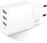 JGD-Prise USB 3-Port, 15W Chargeur USB A Secteur Adaptateur Multiple 5V 3.1A Universel Embout Mural Bloc Prise Chargeur Compatible avec iPhone, iWatch, Samsung, Xiaomi, Telephone (1-Pak)