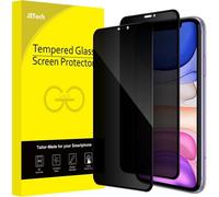 JGD-Protection d'Écran Anti-Espion pour iPhone 11/XR 6,1 Pouces, Couverture Complète Film en Verre Trempé, Compatible Coque, Lot de 2