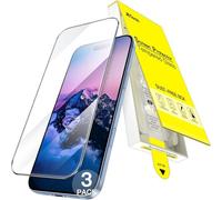 JGD-Protection D'écran pour iPhone 17 6,3 Pouces, Installation Facile Une Seule Étape avec Boîte sans Bulles à Alignement Automatique, Film en Verre Trempé 9H, Transparent HD, Lot de 3
