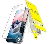 JGD-Protection D'écran pour iPhone 17 Pro Max 6,9 Pouces, Installation Facile Une Seule Étape avec Boîte sans Bulles à Alignement Automatique, Film en Verre Trempé 9H, Transparent HD, Lot de 3