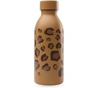 Jgd-Qwetch - Bouteille Isotherme 500ml Leopard Camel - Icon - Gourde Design Compacte Et Élégante Inox Recyclé - 24h Froid Et 12h Chaud - Etanche