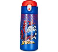Jgd-Seven Gourde Isotherme Spider-Man ¿ Pour Enfants Avec Paille 460 Ml Sans Bpa ¿ Asile, École Primaire ¿ Acier Inoxydable, Maintien Température Jusqu'à 24h