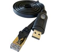 JGD-SH-RJ45E Câble USB vers console avec puce CH340C pour commutateurs de routeurs 1.8M/5.9FT