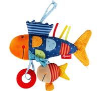 JGD-sigikid, Fille et Garçon, Peluches d'Activités Poisson, Play-Q, Multicolore, 40104, Aktiv-fisch
