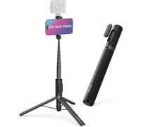 JGD-SmallRig ST30 Trépied One-Touch Deploy, 147,1 cm, télécommande, griffe, pour iPhone/Android, enregistrement vidéo, voyage, vlogging, noir 5291