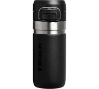 Jgd-Stanley Quick Flip Gourde Isotherme 0.47l - Froid Pendant 7 Heures - Étanche - Va Au Lave-Vaisselle - Couvercle À Bouton-Pression - Thermos Sans Bpa - Gourde Inox - Bouteille D'eau - Black 2.0