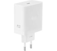 JGD-Supervooc Chargeur adaptateur secteur 80 W pour 12 Pro+, 12, 12+ 5G, 14 Pro, 12x 5G, C75, C65, C67, Note 60, Note 50. Charge rapide, port USB type A, sans câbles, blanc.