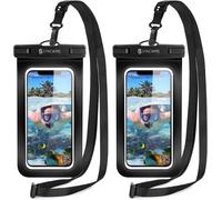 JGD-Syncwire Lot de 2 Coques de Protection étanches IPX8 pour iPhone 15 Pro 14 13 12 11 XS Max SE Galaxy S24 7