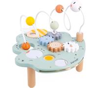 JGD-- Table d'Activités Sweet Cocoon - 5 Activités Premier Age - Jouet d'Éveil - Développement Motricité Fine - Feuille d'Activités en Bois FSC - Dès 18 Mois,J04056