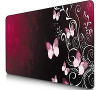 JGD-Tapis de Souris - 280 x 200 x 2mm - Mouse Pad - Surface spéciale améliore la Vitesse et la précision I Base en Caoutchouc Antidérapant Surface I Rouge