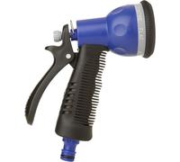 JGD-Tatay 0051101 Pistolet d'Arrosage 7 Positions Plastique Bleu Dimensions 15 x 6,3 x 19,5 cm