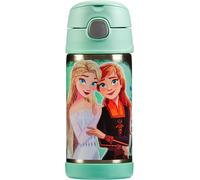 Jgd-Thermos Kids Funtainer Straw Bottle Disney Bouteille Isotherme Pour Enfant, 0,35 L, En Acier Inoxydable Avec Paille, Passe Au Froid Pendant 12 H, Passe Au Lave-Vaisselle, Étanche, Sans Boissons