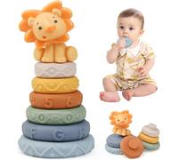 JGD-Tour Souple Empilable, Jouet Sensoriel Eveil Bebe Jeux Montessori, Cube D'activité Bébé Module Motricité, Educatif Cadeau de Bain et Dentition pour Bebe Enfant 6 9 12 Mois