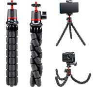 JGD-Trépied Portable Octopus, Caméra Sport Flexible Octopus Gorrila Pod & Fixation pour Action Cam Akaso V50X / EK7000 / EK7000 Pro/Brave 4 / Brave 4 Pro/Brave 7 / Brave 8 / V50 Elite etc