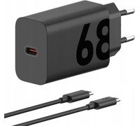 JGD-TURBOPOWER Chargeur 68 W pour Motorola MC-682N Câble de charge et de données USB C Adaptateur secteur pour Motorola Edge 50 40 30 Moto G85 G84 G82 G73 G55 G54 G53 G52 G31 G23 G22 Moto G9 G8 G7