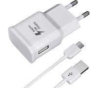 JGD-USB Chargeur avec 1,5m Câble USB Typ-C pour Samsung Galaxy A15 A14 A13 A05s A04s A54 A53 A52s A42 A34 A33 M53 M33 M23 M13 S8 S8+ S9 Plus S10 S10e, Chargeur Rapide Adaptateur Secteur
