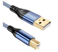 JGD-USB-Druckerkabel 1M, USB A auf USB B Drucker Kabel, USB 2.0 Typ B Kabel,Hochgeschwindigkeits-Scanner, kompatibel mit Lexmark, Dell, HP, Canon, Epson, Xerox, Brother, DAC und mehr, Blau