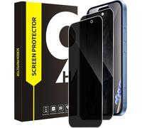 JGD-Verre Trempé pour iPhone 17/17 Pro 5G, 2,5D bord rond Anti Espion Protection Écran, Dureté 9H Anti Rayures, 0,33mm Sans Bulle, 2 Pack HD Tactile sensible iPhone 17 Spy Vitre Protection