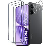 JGD-Verre Trempé pour Xiaomi Poco x8 Pro Max Protection Ecran, 3 Pièces Protection écran avec 3 Pièces Caméra Arrière Protecteur, Dureté 9H Glass Anti Rayures Sans Bulles Film Vitre Trempé