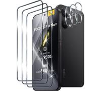 JGD-Verre Trempé pour Xiaomi Poco x8 Pro Max Protection Ecran, 3 Pièces Protection écran avec 3 Pièces Caméra Arrière Protecteur, Dureté 9H Glass Anti Rayures Sans Bulles Film Vitre Trempé