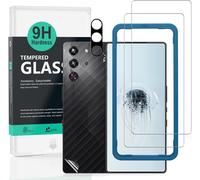 JGD-Verre Trempé pour ZTE nubia Red Magic 10 Pro/10 Pro+ 5G/10S Pro/10S Pro+,2 Pièces Dureté 9H Protecteurs d'écran et Protection Caméra,Facile à Installer,Anti-bulle,Anti-éclat