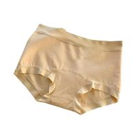 JGDSDMJG Jupe Longue Femme sous-vêtements Antibactériens avec Un Long Pas, Matériau De Coton Pur, Une Enveloppe Hanche, des Mémoires Respirante-Orange-XL (125-145 Catties)-2pc