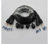 JGFDHKY Câble de connexion à fibre optique TPU 8 fils, 1-50 m, PDLC, LSZH, SM, noir, 8C, SC, LC, FC, ST, Singlemode, 8 fibres optiques, 20 m, 30 m et 40 m. (3 m, 3 pièces LSZH LC-LC)