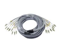 JGFDHKY Câble de raccordement à fibre optique blindé, 150 à 300 m, 8 brins, OM1, OM2, MM 200M250M, 8C SC LC FC STA, multimode, 8 fibres, câble de pont optique FTTH (300 m, LC-LC OM1)
