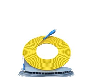 JGFDHKY Cordon à fibre optique SC/UPC vers LC/UPC, câble optique monomode OS2 de 2,0 mm, pullover à fibre optique simplex SM FTTH 0,5-100 m (2 m, 5 pièces)