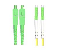 JGFDHKY Cordon de brassage en fibre optique DX A SM SC-SC-LC-LC-FC-FC-ST-ST Duplex monomode 2,0 mm 3,0 mm (90 m, SCA-LCA)