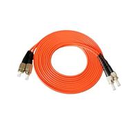 JGFDHKY Cordon de raccordement en fibre optique FC-ST OM1 OM2 Duplex ST-FC DX câble multimode 1 à 100 m (50 m, 1 pièce OM1)